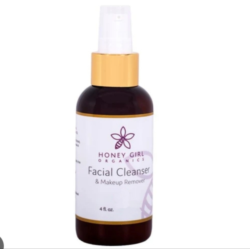 Honey Girl Organics Facial Cleanser USDA Organic Cleanser & Makeup Remover 